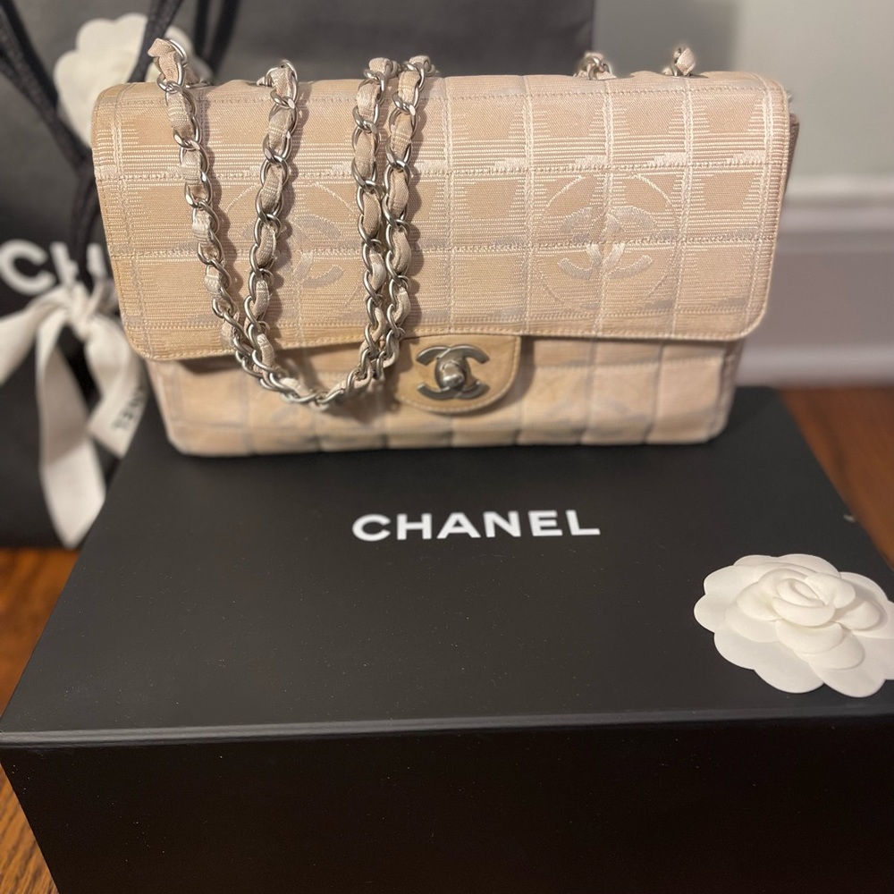 Beige Chanel Flap Bag